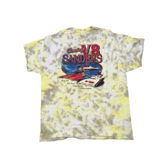 Vintage V8 Speed Boat Tie-Dye Tee - Picture 1 of 5